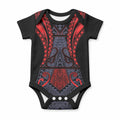 Custom New Zealand Baby Onesie Maori Kiwiana Pattern Tukutuku Motif
