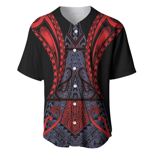 Custom New Zealand Baseball Jersey Maori Kiwiana Pattern Tukutuku Motif