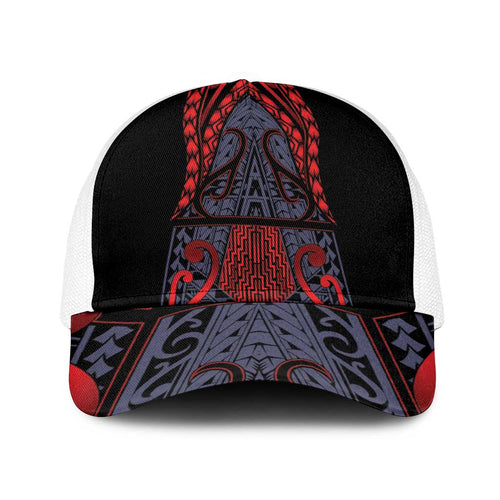 New Zealand Baseball Net Cap Maori Kiwiana Pattern Tukutuku Motif