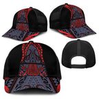 New Zealand Baseball Net Cap Maori Kiwiana Pattern Tukutuku Motif
