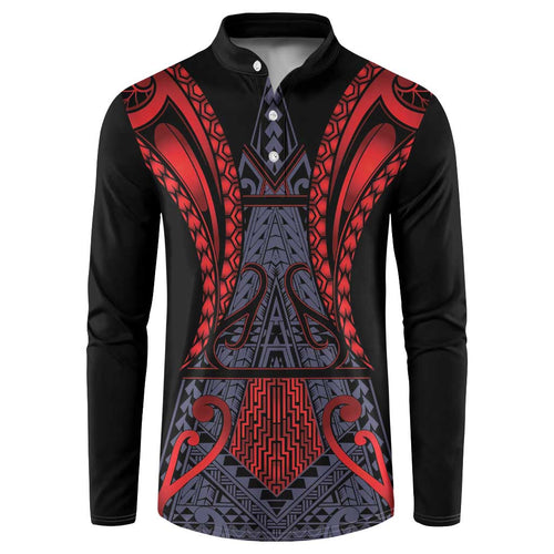 Custom New Zealand Button Sweatshirt Maori Kiwiana Pattern Tukutuku Motif