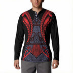 Custom New Zealand Button Sweatshirt Maori Kiwiana Pattern Tukutuku Motif