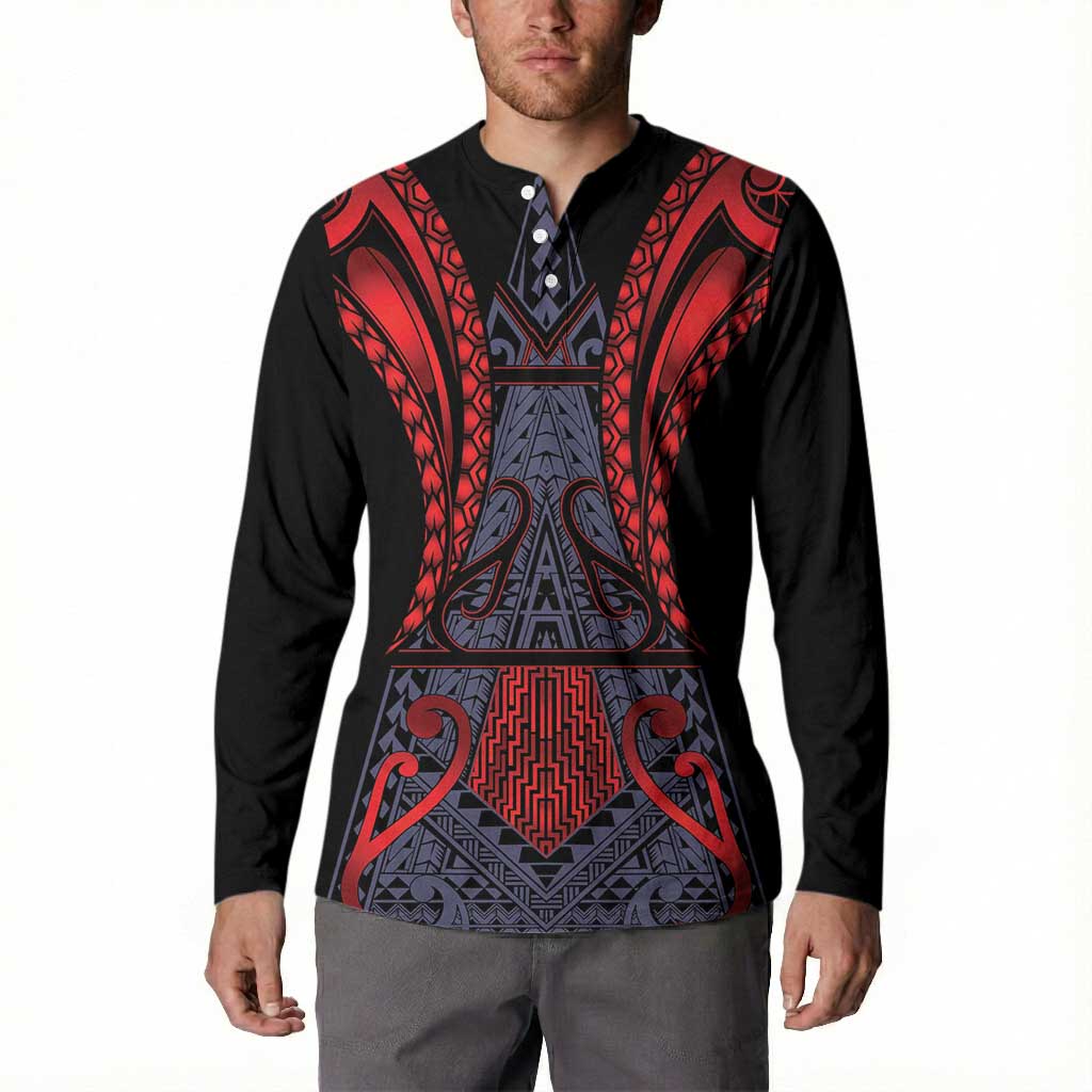 Custom New Zealand Button Sweatshirt Maori Kiwiana Pattern Tukutuku Motif