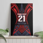 Custom New Zealand Canvas Wall Art Maori Kiwiana Pattern Tukutuku Motif