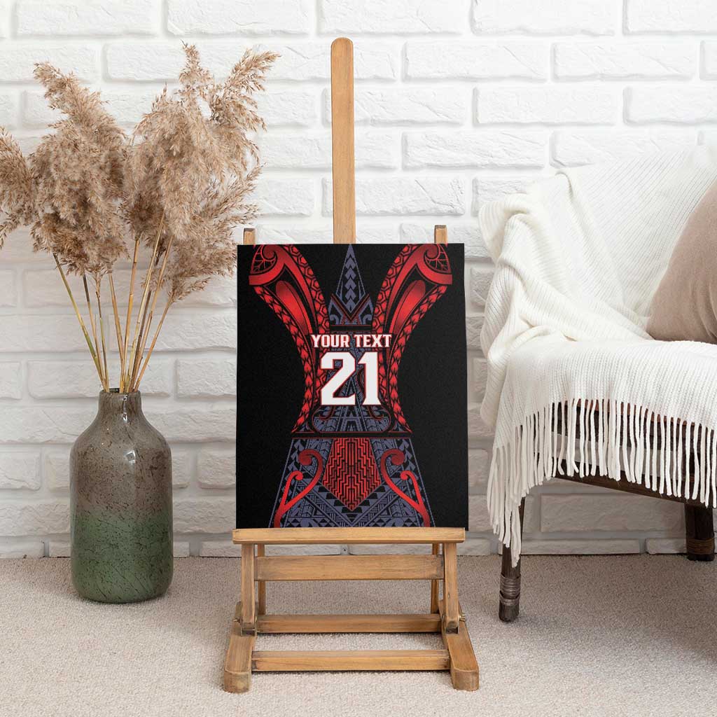 Custom New Zealand Canvas Wall Art Maori Kiwiana Pattern Tukutuku Motif