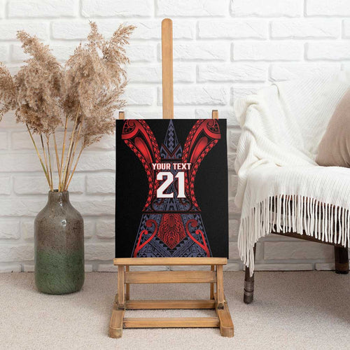 Custom New Zealand Canvas Wall Art Maori Kiwiana Pattern Tukutuku Motif