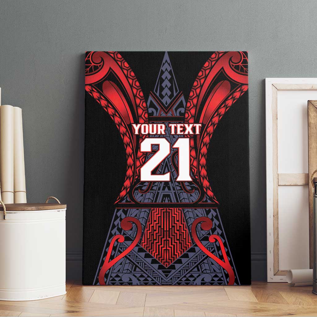 Custom New Zealand Canvas Wall Art Maori Kiwiana Pattern Tukutuku Motif