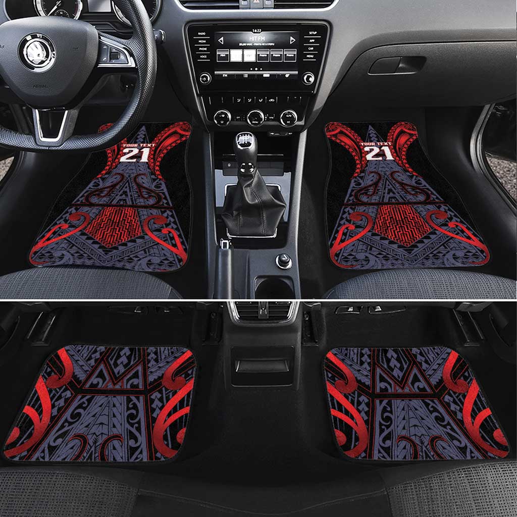 Custom New Zealand Car Mats Maori Kiwiana Pattern Tukutuku Motif