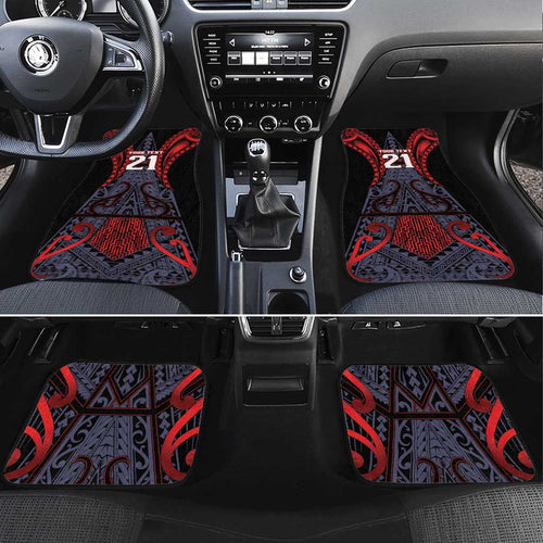 Custom New Zealand Car Mats Maori Kiwiana Pattern Tukutuku Motif