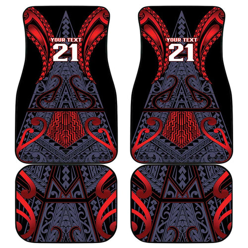 Custom New Zealand Car Mats Maori Kiwiana Pattern Tukutuku Motif