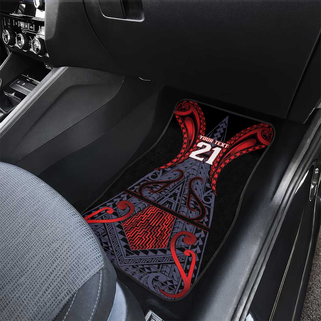 Custom New Zealand Car Mats Maori Kiwiana Pattern Tukutuku Motif