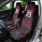 Custom New Zealand Car Seat Cover Maori Kiwiana Pattern Tukutuku Motif