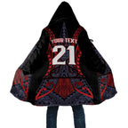 Custom New Zealand Cloak Maori Kiwiana Pattern Tukutuku Motif
