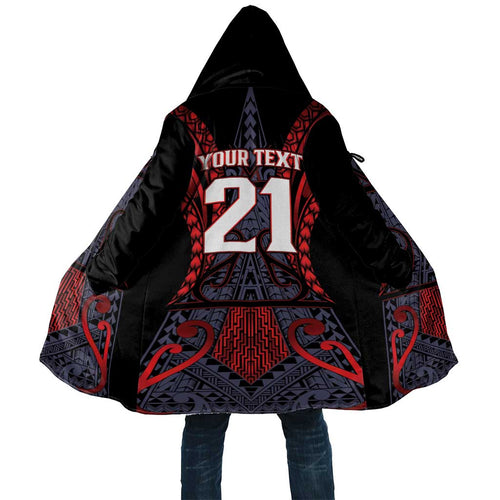 Custom New Zealand Cloak Maori Kiwiana Pattern Tukutuku Motif
