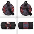 Custom New Zealand Duffle Bag Maori Kiwiana Pattern Tukutuku Motif