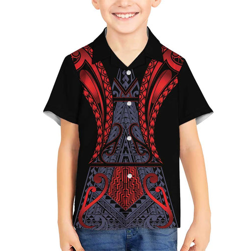 Custom New Zealand Family Matching Mermaid Dress and Hawaiian Shirt Maori Kiwiana Pattern Tukutuku Motif