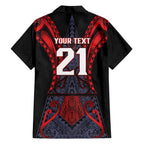 Custom New Zealand Family Matching Short Sleeve Bodycon Dress and Hawaiian Shirt Maori Kiwiana Pattern Tukutuku Motif