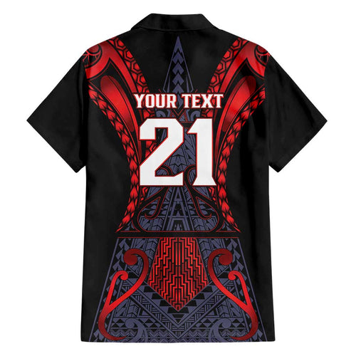 Custom New Zealand Family Matching Tank Maxi Dress and Hawaiian Shirt Maori Kiwiana Pattern Tukutuku Motif