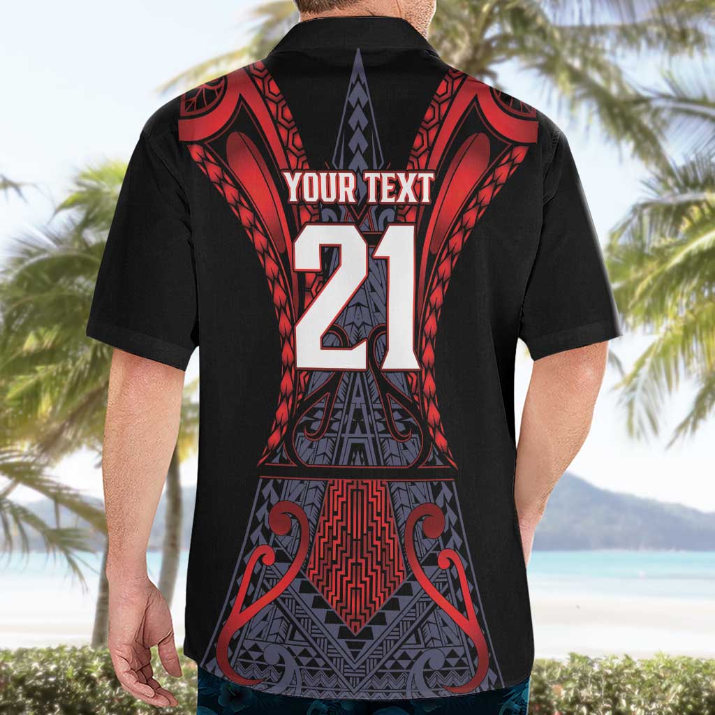 Custom New Zealand Hawaiian Shirt Maori Kiwiana Pattern Tukutuku Motif