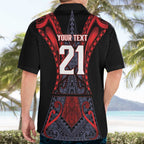 Custom New Zealand Hawaiian Shirt Maori Kiwiana Pattern Tukutuku Motif