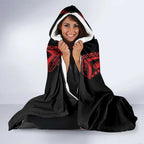 Custom New Zealand Hooded Blanket Maori Kiwiana Pattern Tukutuku Motif