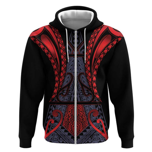 Custom New Zealand Hoodie Maori Kiwiana Pattern Tukutuku Motif