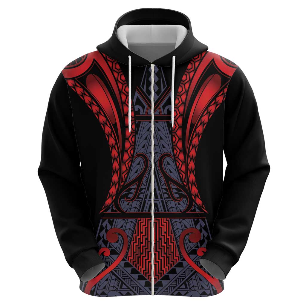 Custom New Zealand Hoodie Maori Kiwiana Pattern Tukutuku Motif