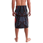 Custom New Zealand Lavalava Maori Kiwiana Pattern Tukutuku Motif