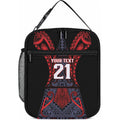 Custom New Zealand Lunch Bag Maori Kiwiana Pattern Tukutuku Motif