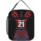 Custom New Zealand Lunch Bag Maori Kiwiana Pattern Tukutuku Motif