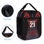 Custom New Zealand Lunch Bag Maori Kiwiana Pattern Tukutuku Motif