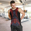 Custom New Zealand Men Tank Top Maori Kiwiana Pattern Tukutuku Motif