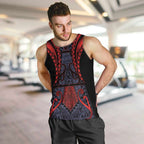 Custom New Zealand Men Tank Top Maori Kiwiana Pattern Tukutuku Motif