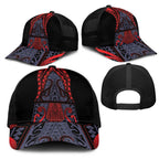New Zealand Mesh Trucker Cap Maori Kiwiana Pattern Tukutuku Motif