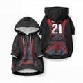 Custom New Zealand Pet Hoodie Maori Kiwiana Pattern Tukutuku Motif