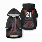 Custom New Zealand Pet Hoodie Maori Kiwiana Pattern Tukutuku Motif