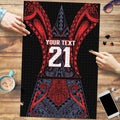 Custom New Zealand Puzzle Maori Kiwiana Pattern Tukutuku Motif