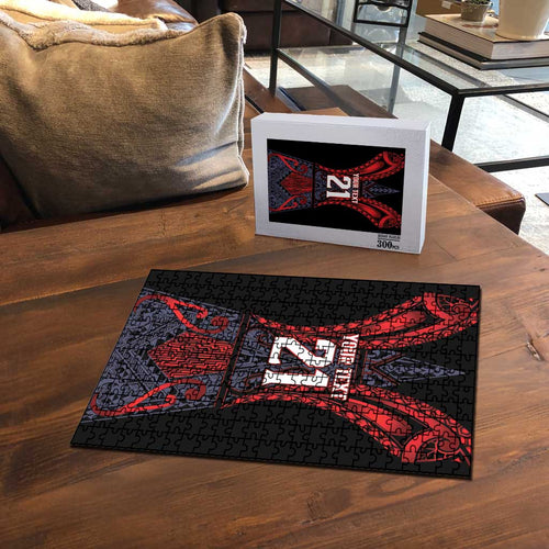 Custom New Zealand Puzzle Maori Kiwiana Pattern Tukutuku Motif