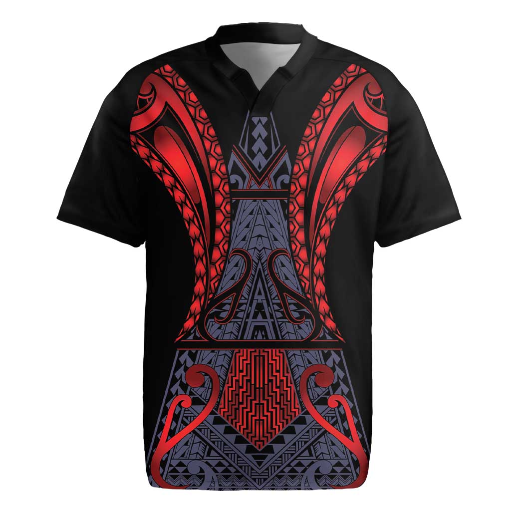 Custom New Zealand Rugby Jersey Maori Kiwiana Pattern Tukutuku Motif