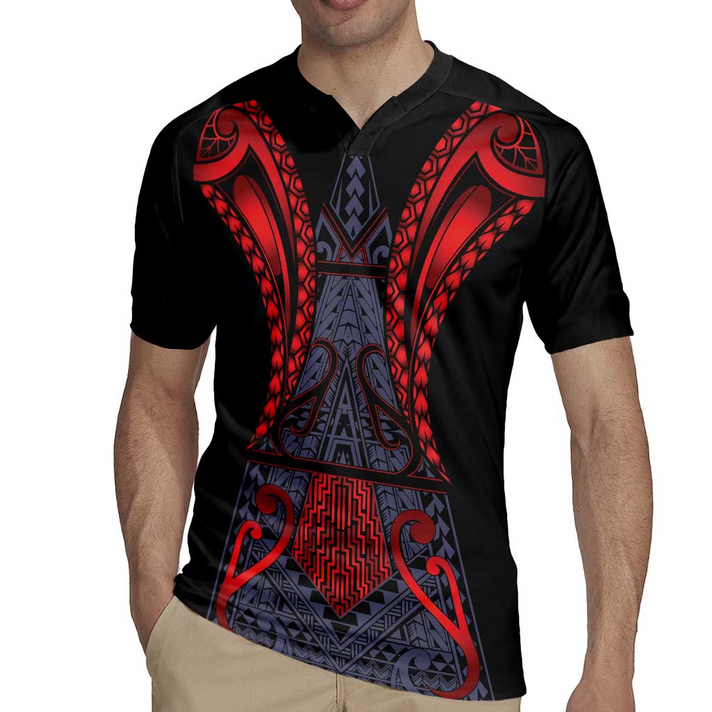 Custom New Zealand Rugby Jersey Maori Kiwiana Pattern Tukutuku Motif