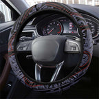 New Zealand Steering Wheel Cover Maori Kiwiana Pattern Tukutuku Motif