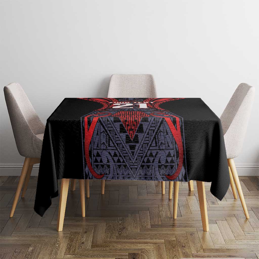 Custom New Zealand Tablecloth Maori Kiwiana Pattern Tukutuku Motif