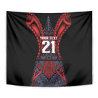 Custom New Zealand Tapestry Maori Kiwiana Pattern Tukutuku Motif
