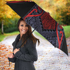 Custom New Zealand Umbrella Maori Kiwiana Pattern Tukutuku Motif