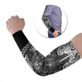 Custom New Zealand Taiaha Maori Arm Sleeves Kiwikiwi Minimalist Silver Fern Tukutuku Motif