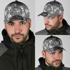 New Zealand Taiaha Maori Classic Cap Kiwikiwi Minimalist Silver Fern Tukutuku Motif
