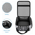 New Zealand Taiaha Maori Lunch Bag Kiwikiwi Minimalist Silver Fern Tukutuku Motif