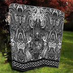 New Zealand Taiaha Maori Quilt Kiwikiwi Minimalist Silver Fern Tukutuku Motif