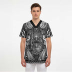 Custom New Zealand Taiaha Maori Scrub Top Kiwikiwi Minimalist Silver Fern Tukutuku Motif