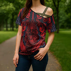 Custom New Zealand Taiaha Maori Cross Shoulder Shirt Whero Minimalist Silver Fern Tukutuku Motif